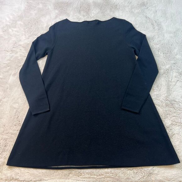 Vintage Sarah Pacini Black Womens One Size Knit Sweater Dress A-Line Long Sleeve - Picture 9 of 9